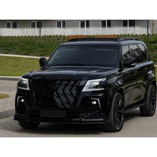 Střešní podélníky černé (hliník) Nissan Patrol Y62 2010–2024 fotografie 2