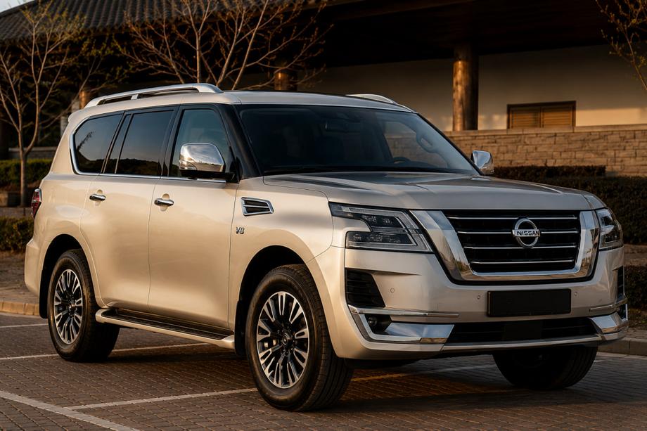 Nissan Patrol Y62 2010–2024 Střešní ližiny šedé (hliník) Image
