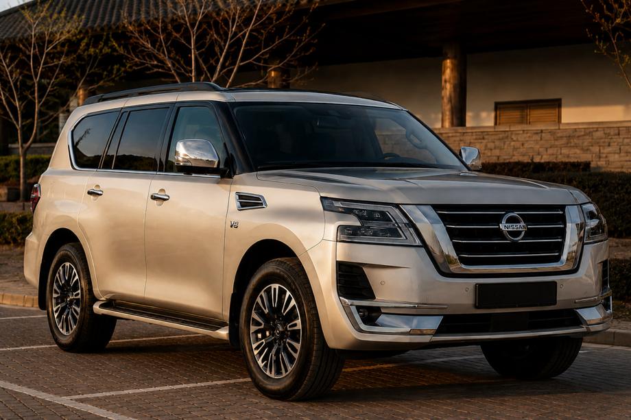 Nissan Armada 2016–2024 Střešní podélníky černé (hliník) Image