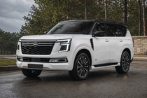 Nissan Patrol Y63 2025– Integrované střešní ližiny černé OEM (hliník) fotografie 1
