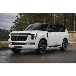 Integrované střešní ližiny černé OEM (hliník) Nissan Patrol Y63 2025– fotografie 1