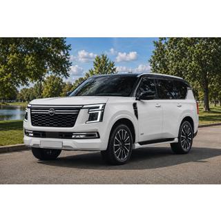 Integrované střešní podélníky šedé OEM (hliník) Nissan Patrol Y63 2025– fotografie 1