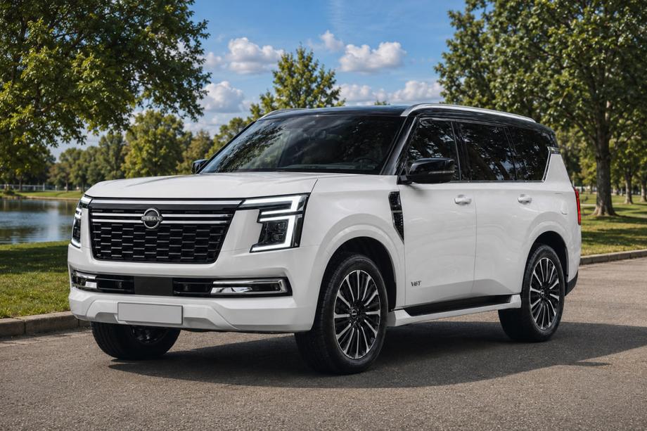 Nissan Patrol Y63 2025– Integrované střešní podélníky šedé OEM (hliník) Image