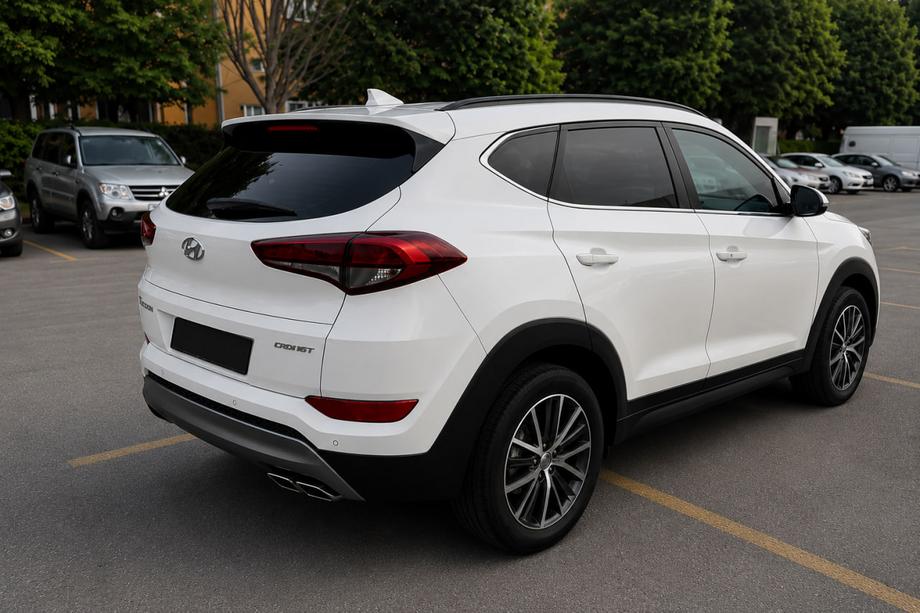 Hyundai Tucson TL 2016–2021 Integrované střešní ližiny černé OEM (ABS plast, montáž lepením) Fotografie 1