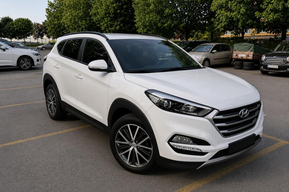 Hyundai Tucson TL 2016–2021 Integrované střešní ližiny černé OEM (ABS plast, montáž lepením) Fotografie 2
