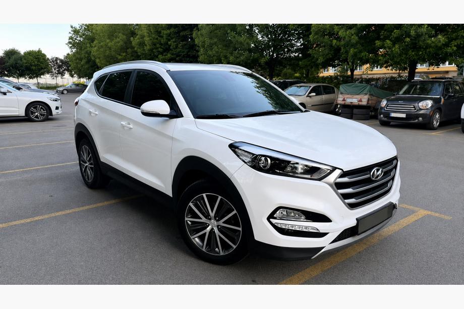 Hyundai Tucson TL 2016–2021 Integrované střešní podélníky šedé OEM (ABS plast, montáž lepením) Fotografie 2