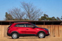 Hyundai Creta 2014–2020 Integrované střešní podélníky šedé OEM (ABS plast, montáž lepením) fotografie 1