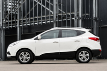 Hyundai IX-35 2010–2015 Strešní relingy šedé OEM (ABS plast, montáž lepením) fotografie 1