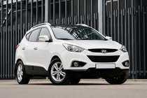 Hyundai IX-35 2010–2015 Strešní relingy šedé OEM (ABS plast, montáž lepením) fotografie 2