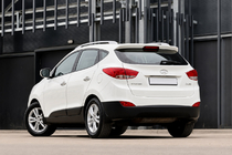 Hyundai IX-35 2010–2015 Strešní relingy šedé OEM (ABS plast, montáž lepením) fotografie 4
