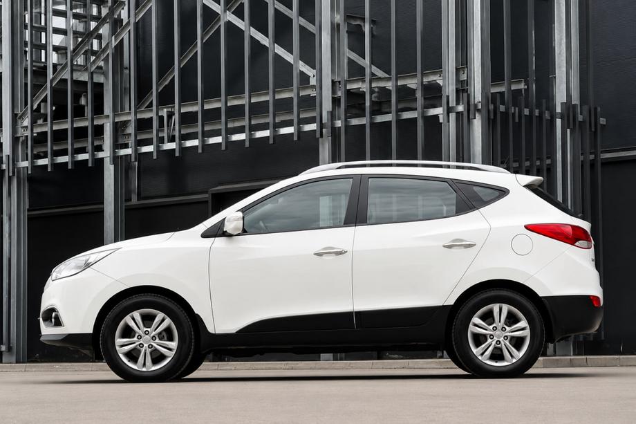 Hyundai IX-35 2010–2015 Strešní relingy šedé OEM (ABS plast, montáž lepením) Image