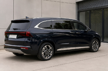 Hyundai Custo 2021– Integrované střešní podélníky šedé OEM (ABS plast, montáž lepením) fotografie 2