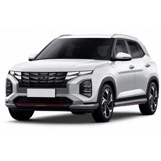 Střešní ližiny šedé OEM (hliník, montáž lepením) Hyundai Creta 2021–