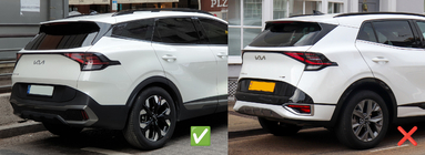 Kia Sportage 2021– Ofuky oken s chromovou lištou Niken (pro LWB, 4 ks) fotografie 3