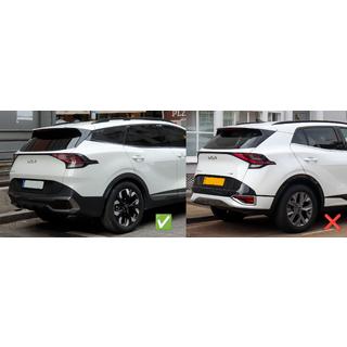 Ofuky oken s chromovou lištou Niken (pro LWB, 4 ks) Kia Sportage 2021– fotografie 3