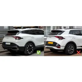 Ofuky oken s chromovou lištou Niken (pro LWB, 4 ks) Kia Sportage 2021– fotografie 3