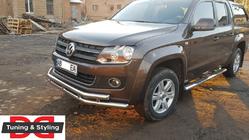 Volkswagen Amarok 2010–2022 Přední ochranný rám ST018-2 (nerez) fotografie 5