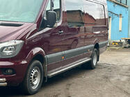 Mercedes Sprinter W906 2006–2018 Boční nášlapy DOT-Line (2 ks, hliník) dlouhý rozvor fotografie 3