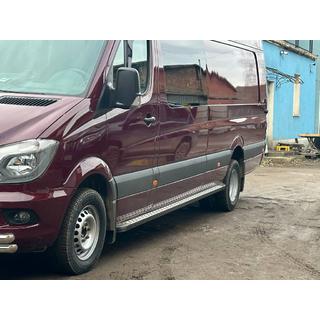 Boční nášlapy DOT-Line (2 ks, hliník) Mercedes Sprinter W906 2006–2018 fotografie 3