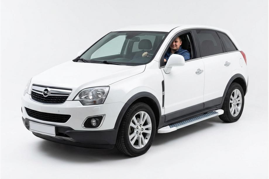 Opel Antara 2006–2017 Boční prahy Allmond White (2 ks, hliník) Image