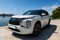 Mitsubishi Outlander 2021– Integrované střešní ližiny černé OEM (hliník) fotografie 4