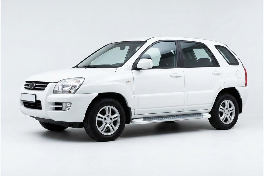 Kia Sportage 2004–2010 Boční nášlapy Allmond White (2 ks, hliník) Image