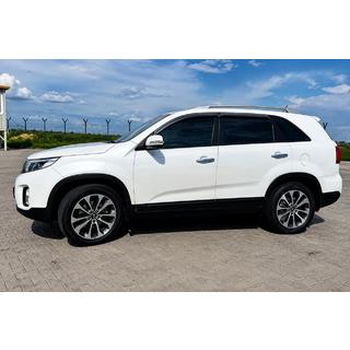 Střešní ližiny šedé OEM (hliník, montáž lepením) Kia Sorento II XM 2009–2014 fotografie 1