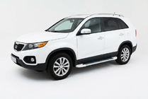 Kia Sorento II XM 2009–2014 Boční prahy Allmond White (2 ks, hliník) fotografie 1