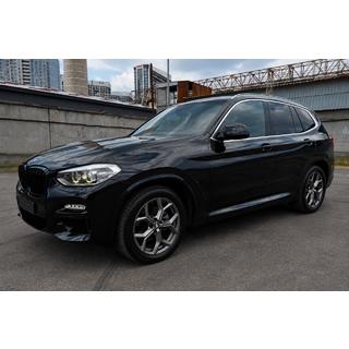 Integrované střešní ližiny chrom OEM (hliník, montáž lepením) BMW X3 G01 2018– fotografie 1