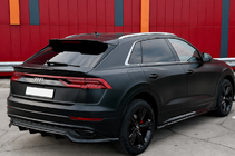 Audi Q8 2018– Integrované střešní ližiny šedé OEM (hliník, lepená montáž) fotografie 1