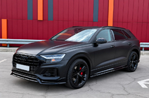 Audi Q8 2018– Integrované střešní ližiny černé OEM (hliník, montáž lepením) fotografie 2