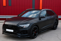 Audi Q5 2017–2025 Integrované střešní ližiny šedé OEM (hliník, lepená montáž) fotografie 2