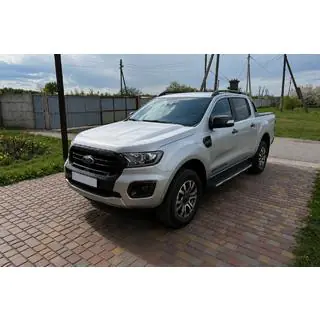 Černé OEM střešní ližiny (ABS plast, montáž lepením) Ford Ranger 2011–2022 fotografie 1
