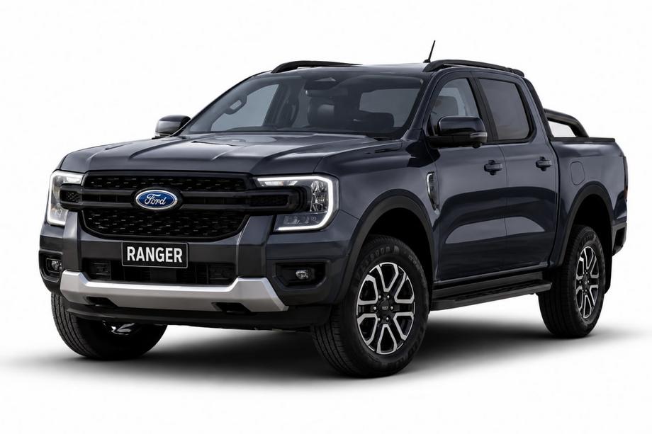 Volkswagen Amarok 2022– Černé OEM střešní ližiny (ABS plast, montáž lepením) Fotografie 1