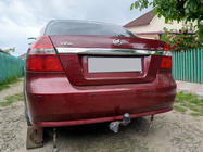 Chevrolet Aveo T250 2005–2011 Zadní lišta (nerez) fotografie 1