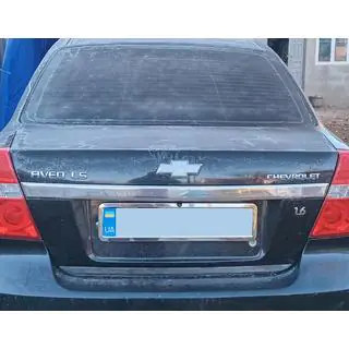 Zadní lišta (nerez) Chevrolet Aveo T250 2005–2011 fotografie 3