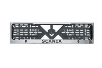 Scania Chromovaný rámeček na SPZ (1 ks, nerezová ocel) fotografie 1