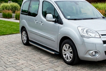 Peugeot Partner Tepee 2008–2018 Boční prahy BlackLine (2 ks, hliník) fotografie 1