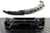 BMW X6 F16 2014–2019 Přední lip spoiler DPT V-2 (pro X6M F86, černý lesk) fotografie 1