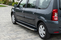 Dacia Logan MCV 2004–2014 Boční prahy BlackLine (2 ks, hliník) fotografie 1