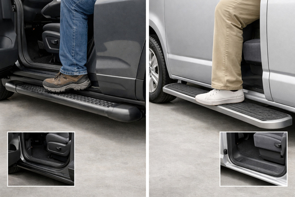 Boční nášlapy pro SUV nebo dodávku: jaký je rozdíl v pohodlí