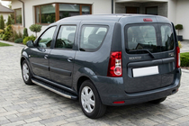 Renault Logan MCV 2005–2013 Boční prahy BlackLine (2 ks, hliník) fotografie 1
