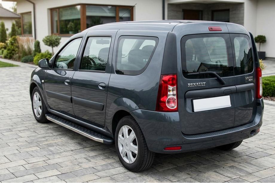 Renault Logan MCV 2005–2013 Boční prahy BlackLine (2 ks, hliník) Image