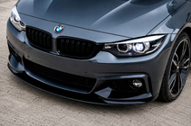 BMW řada 4 F32/F33/F36 2012–2020 Přední lip spoiler MP-Style (pro M-Sport, černý lesk) fotografie 1
