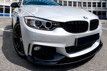 BMW řada 4 F32/F33/F36 2012–2020 Přední lip spoiler MP-Style (pro M-Sport, černý lesk) fotografie 4