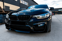 BMW řada 4 F32/F33/F36 2012–2020 Přední lip spoiler CS-Style (pro M4, lesklá černá) fotografie 1