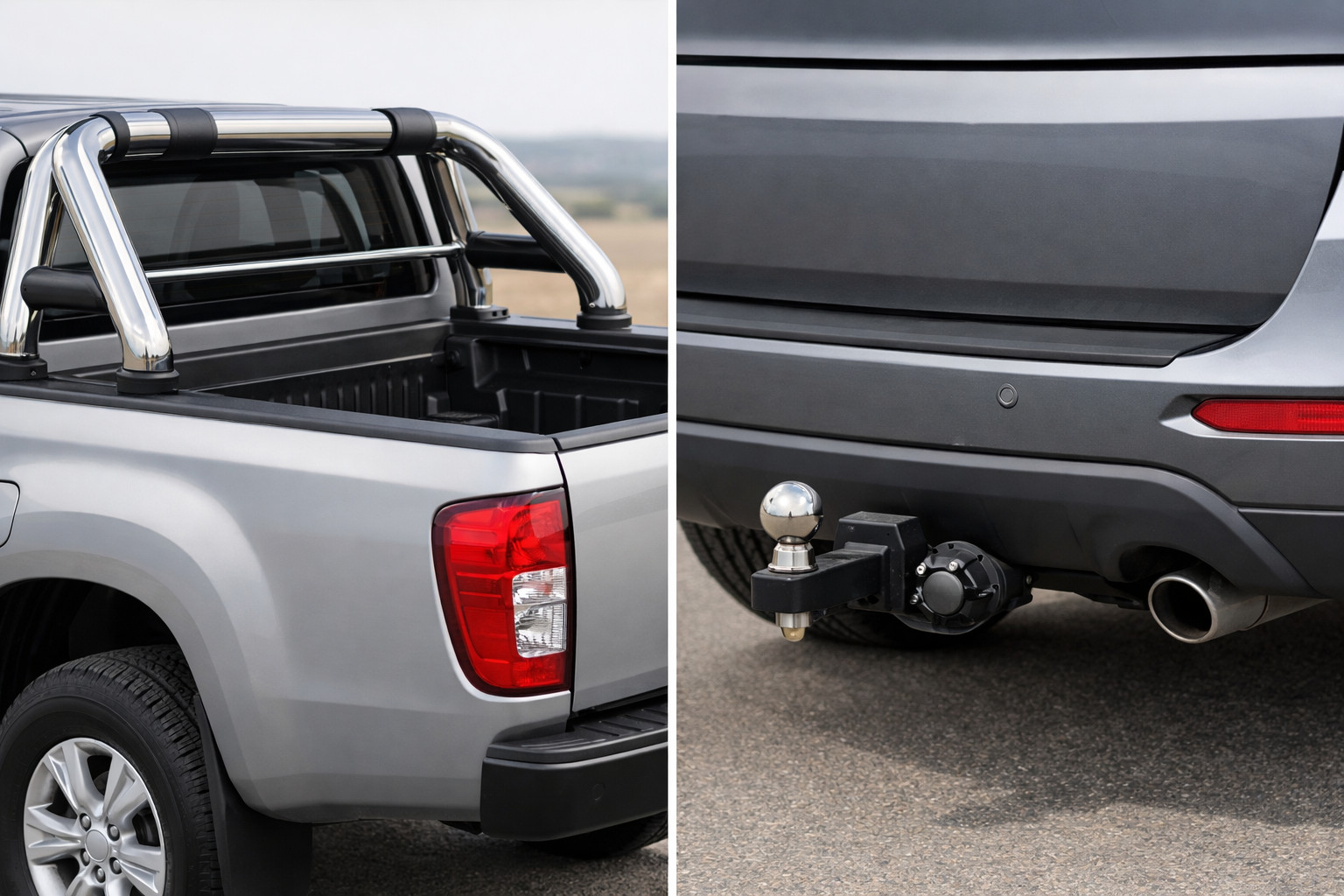 Zadní rám nebo tažné zařízení: co je lepší pro dodávku, pickup a SUV
