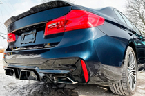 BMW řada 5 G30/G31 2017–2023 Difuzor zadního nárazníku ve stylu CS (pro M-Sport/M5 F90, ABS) fotografie 2