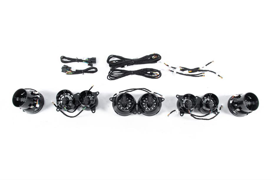 Mercedes S-Class W222 2013–2022 LED deflektory výdechů ventilace (2014-2017, 7 barev) Fotografie 6