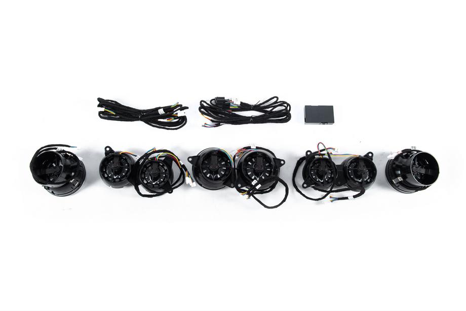 Mercedes S-Class W222 2013–2022 LED deflektory ventilačních výdechů (2018-2022, 64 color) Fotografie 6